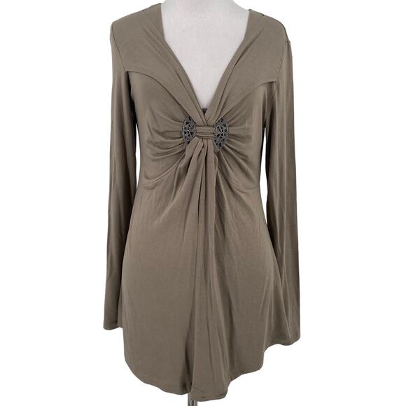 Vertigo Paris Knot Front Tunic New with Tags Size Medium - Picture 1 of 9
